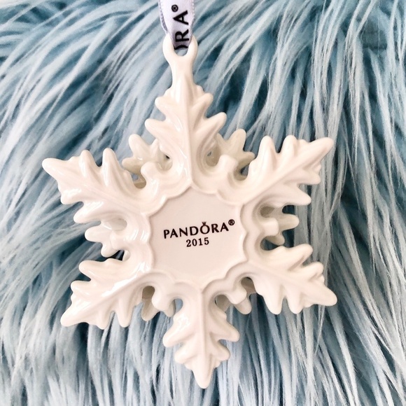 Pandora, 2015, Snowflake, Christmas, Ornament, Porcelain, Like New - Picture 8 of 16
